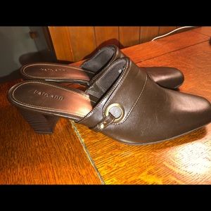 Kate Ann mules brown